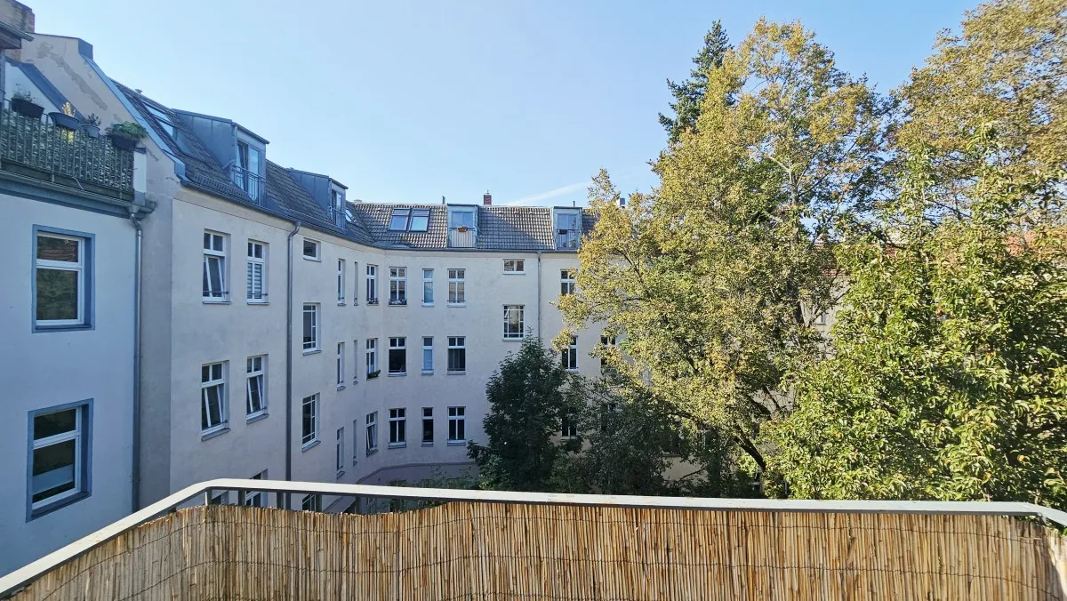 Blick vom Balkon