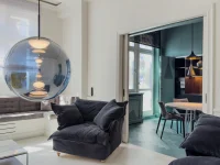 Wohnzimmer mit Blick zur Küche