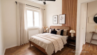 Visualisierung von Küche zum Schlafzimmer