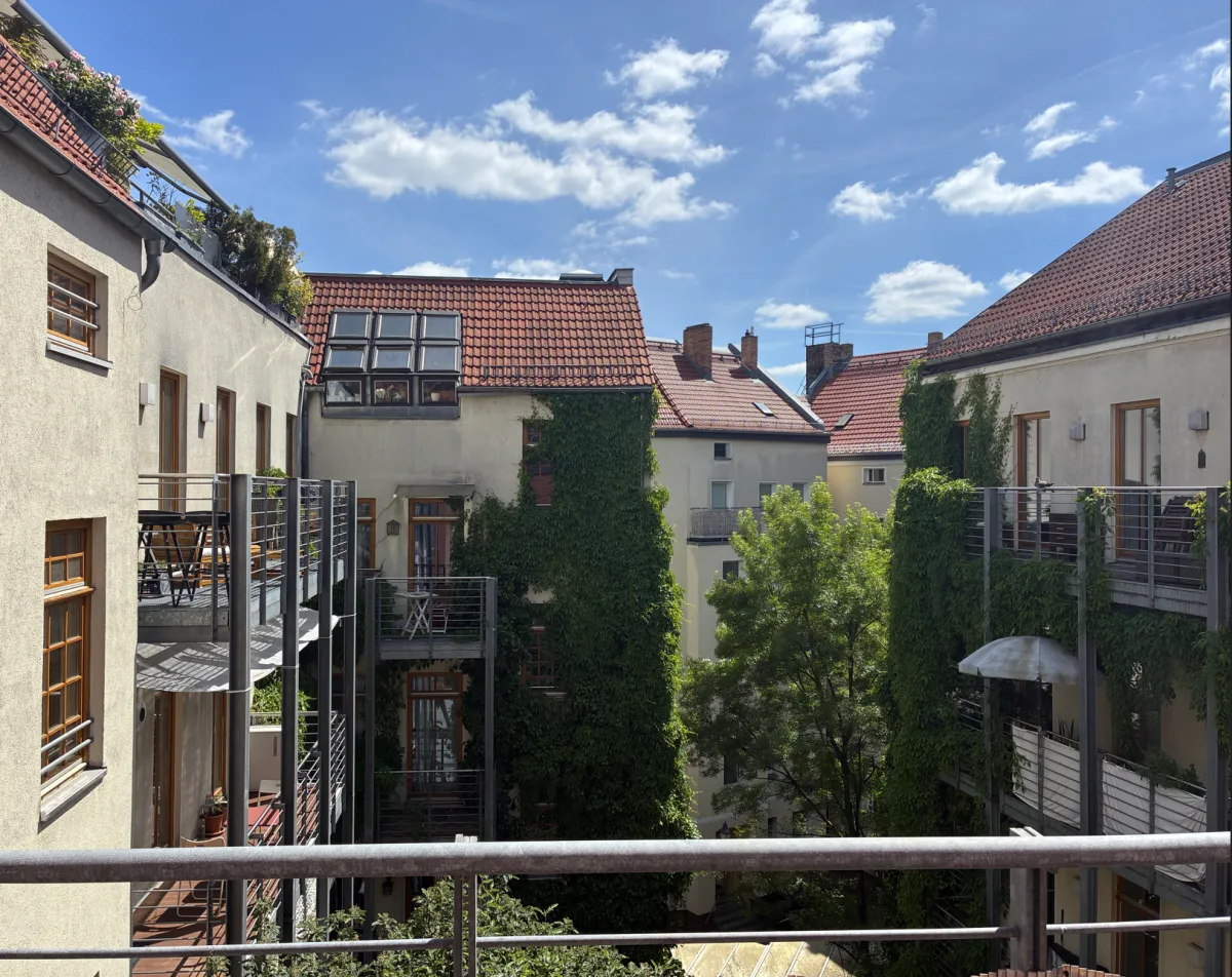 Balkonaussicht hofseitig
