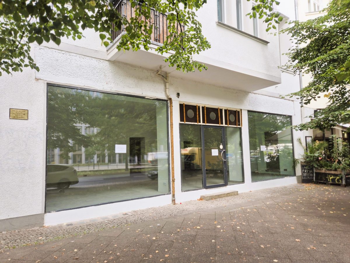 Große Schaufenterfront